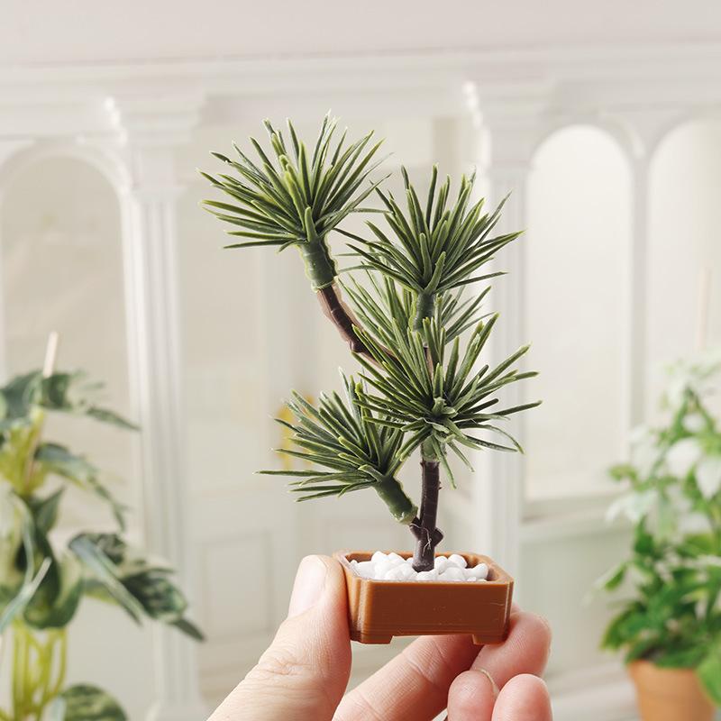 1Pcs 1/12 Dollhouse Simulation - Bonsai Garden Plants ulasan dan harga