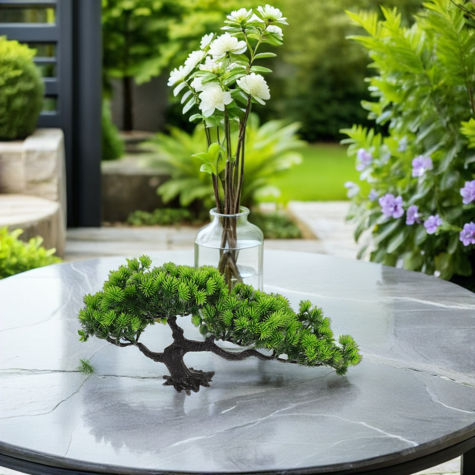 2Pcs Artificial Bonsai Tree Ju - Bonsai Garden Juniper ulasan dan harga